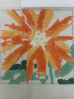 Small Orange Splash Square by Jean Smith Designs (thumbnail)