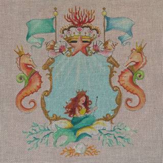 Mermaid W Seahorses by Colors of Praise Art Studio (thumbnail)