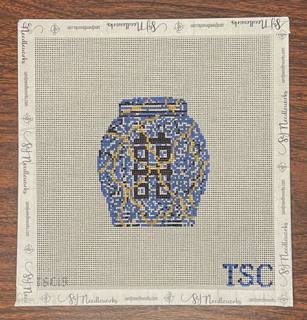 Kintsugi Ginger Jar Ornament by The Gingham Stitchery (thumbnail)