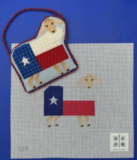 Patricia Sone sheep with Texas flag by Patricia Sone (thumbnail)
