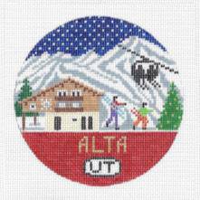 Alta Round Canvas by Doolittle Stitchery (thumbnail)