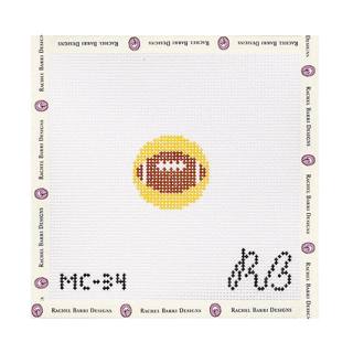 Mini Football Girl Canvas by Rachel Barri Designs (thumbnail)