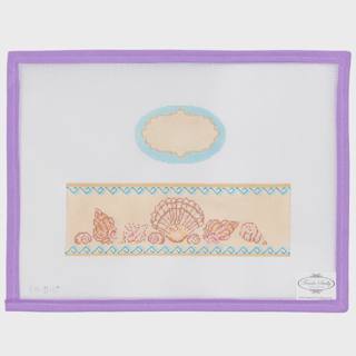 Shells & Waves Oval Hinged Box by Funda Scully (thumbnail)
