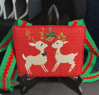 Curious Cowgirl MCC-RKR Red Kissing Reindeer - Stitch Guide and Vintage Fab. included by The Curious Cowgirl (thumbnail)