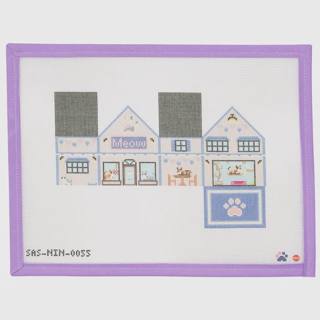 3D Cat Shop - Printed Canvas by Saturnalia Stitching (thumbnail)