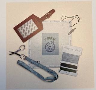 Luggage Tag Needlepoint Kit - The Wild Tile by Happy Stitching (thumbnail)