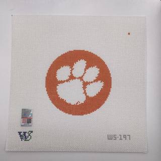 Clemson Tigers Round by Wipstitch Needleworks (thumbnail)