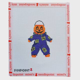 Pumpkin Shelf Sitter by Pinpoint Needlepoint (thumbnail)