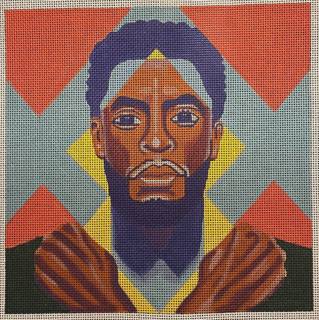 Chadwick Boseman by Blue Waters Needlepoint (thumbnail)