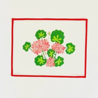 Brick – Salmon Geraniums by Kate Dickerson Needlepoint Collections (thumbnail)