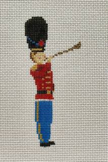 Victorian Christmas - Soldier & Horn by The Plum Stitchery (thumbnail)