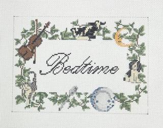 Hey Diddle Bedtime Sign by The Gingham Stitchery (thumbnail)