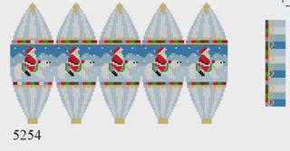 Susan Robert's 5254 Santa Riding Polar Bear, Hot Air Balloon - 18 mesh by Liz Goodrick-Dillon (Tapestry Tent, via Susan Roberts) (thumbnail)
