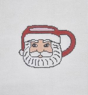 Santa Mug Canvas by Perrin Gentry Designs (thumbnail)