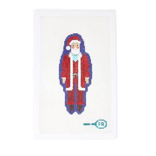 Santa Claus with Needlepoint Belt by Frances Abel Studio (thumbnail)
