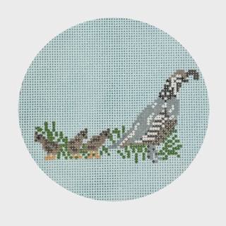 Hunting Quail Round by KCN Designers (thumbnail)