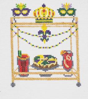 Mardi Gras Bar Cart by Morgan Julia Designs (thumbnail)