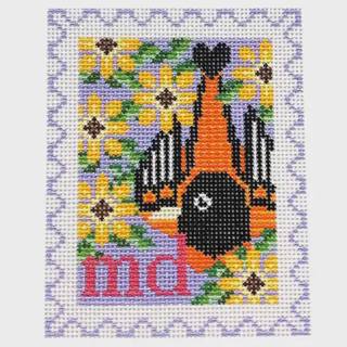 Maryland State Bird & Flower Stamp by Wipstitch Needleworks (thumbnail)