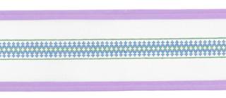 Blue, Green, & White Geometric Belt by Little Stitches Needlework (thumbnail)