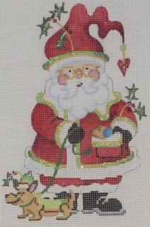 santa ornament with dog by Strictly Christmas (thumbnail)