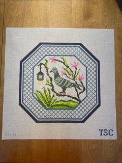 The Sheffield Collection · Chinoiserie Pigeon Pillow by The Gingham Stitchery (thumbnail)