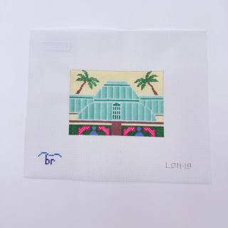 Kew Gardens Palm House Canvas by Blue Ridge Stitchery (thumbnail)
