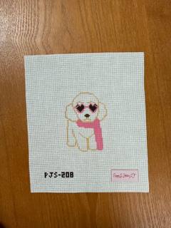 Mini Fab Pup White by Poppy J Stitches (thumbnail)