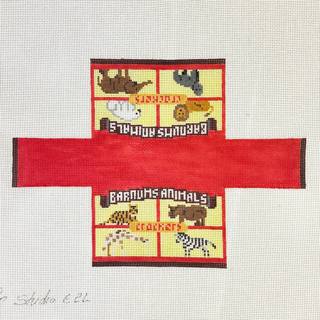 The Studio Midwest Cool Wheels Animal Crackers Needlepoint Canvas by The Studio Midwest (thumbnail)