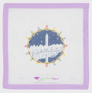Washington Monument Ornament by Susan Battle Needlepoint (thumbnail)