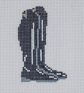 Horseback Riding Boots - Black by Le Beau Stitch (thumbnail)