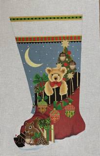 acorn santa bag sock by Melissa Shirley Designs (thumbnail)