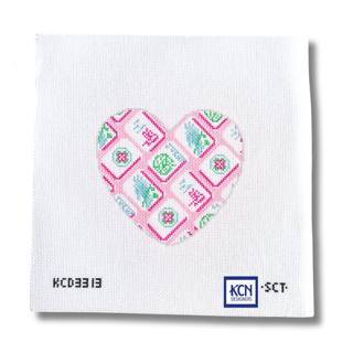 Mahjong Is Where the Heart Is Needlepoint Canvas by KCN Designers (thumbnail)