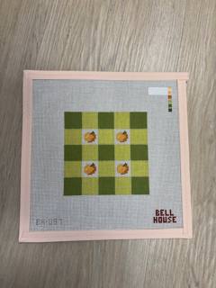 Orange Plaid 4" Square by Bell House Designs (thumbnail)