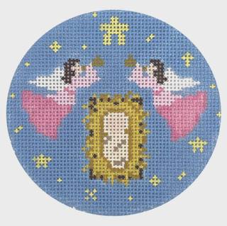 Thrill of Hope Angels Round by Atlantic Blue Canvas (thumbnail)