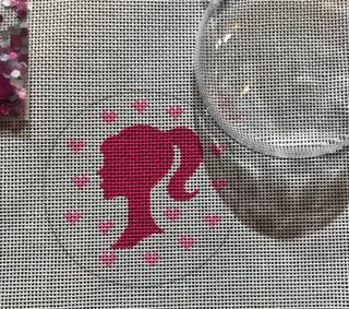 Barbie Girl Snow Globe by Kate Dickerson Needlepoint Collections (thumbnail)