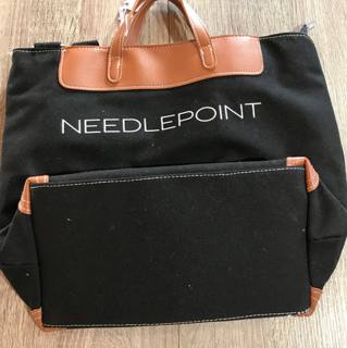 Needlepoint Black Canvas Bag by Evergreen Needlepoint (thumbnail)