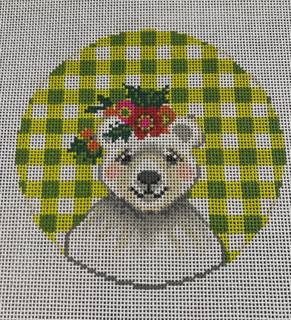 Paul a Christmas Polar Bear by Kelly Clark Needlepoint (Colonial Needle) (thumbnail)