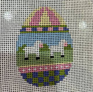 Lamb Duo, Small Egg by Liz Goodrick-Dillon (Tapestry Tent, via Susan Roberts) (thumbnail)