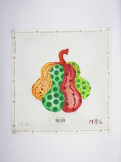 Mixed Pattern Gourd Canvas by The Gingham Stitchery (thumbnail)