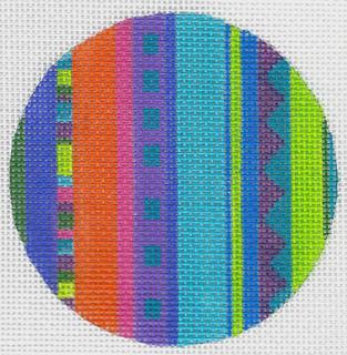 Round - Geometric Stripes by Zecca (thumbnail)