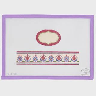 Burgundy & Yellow Floral Oval Hinged Box by Funda Scully (thumbnail)