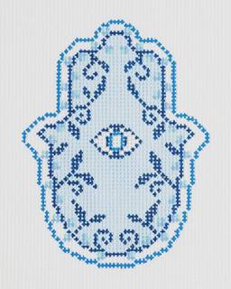 Garden Hamsa - Blue by Rachel Barri Designs (thumbnail)