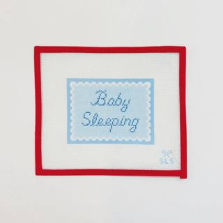 Baby Sleeping - Blues by SLS Needlepoint (thumbnail)