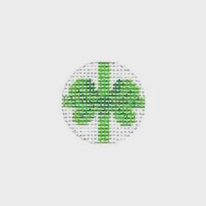 TTF056 - Green Bow Canvas by Tilli Tomas (thumbnail)