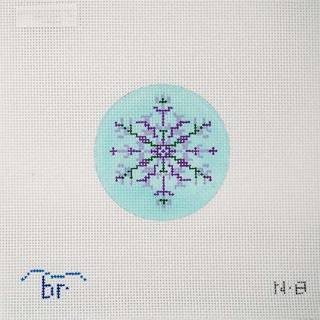 Nordic Snowflake - Purple/Aqua by Blue Ridge Stitchery (thumbnail)