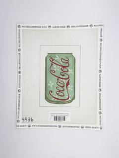 Coca Cola Can with Flowers Canvas by Alice Peterson (thumbnail)