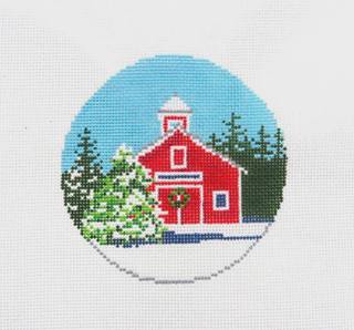 AB-143 Festive Barn by Alice & Blue Needlepoint Designs (thumbnail)