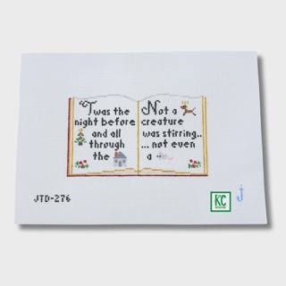 Twas the Night Before Christmas Book Canvas by Jessica Tongel Designs (thumbnail)