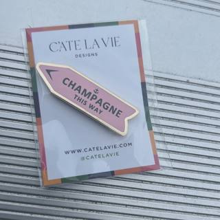Champagne This Way Needleminder-Pink by C'ate La Vie (thumbnail)