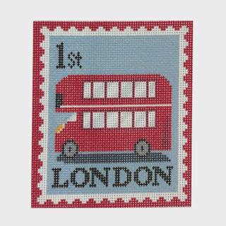 London Bus 1st Class Stamp by Maura Nolan Designs (thumbnail)